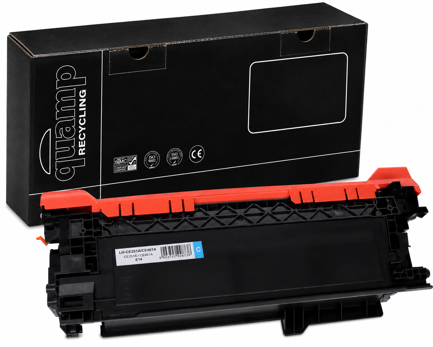 Kompatibilný laserový toner HP-CE251A/CE401A cyan  6000 strán