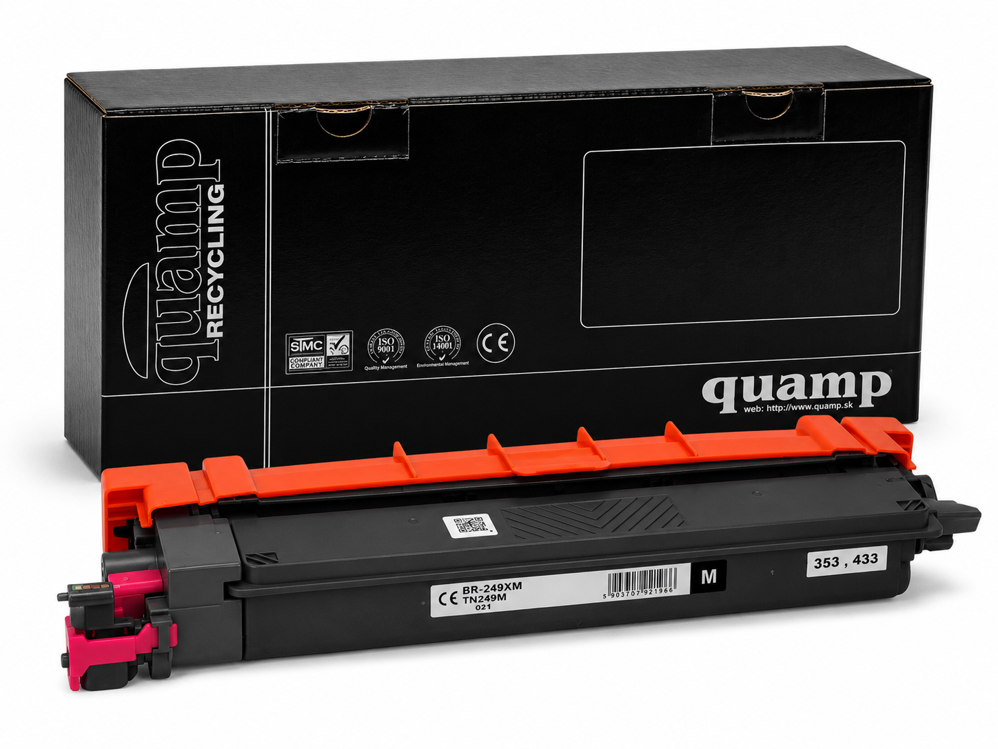 Kompatibilný laserový toner Brother BR-249XM | TN249M magenta  4000 strán
