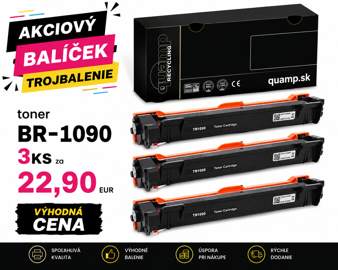 Kompatibilný laserový toner Brother BR-1090 | TN1090 1500 strán