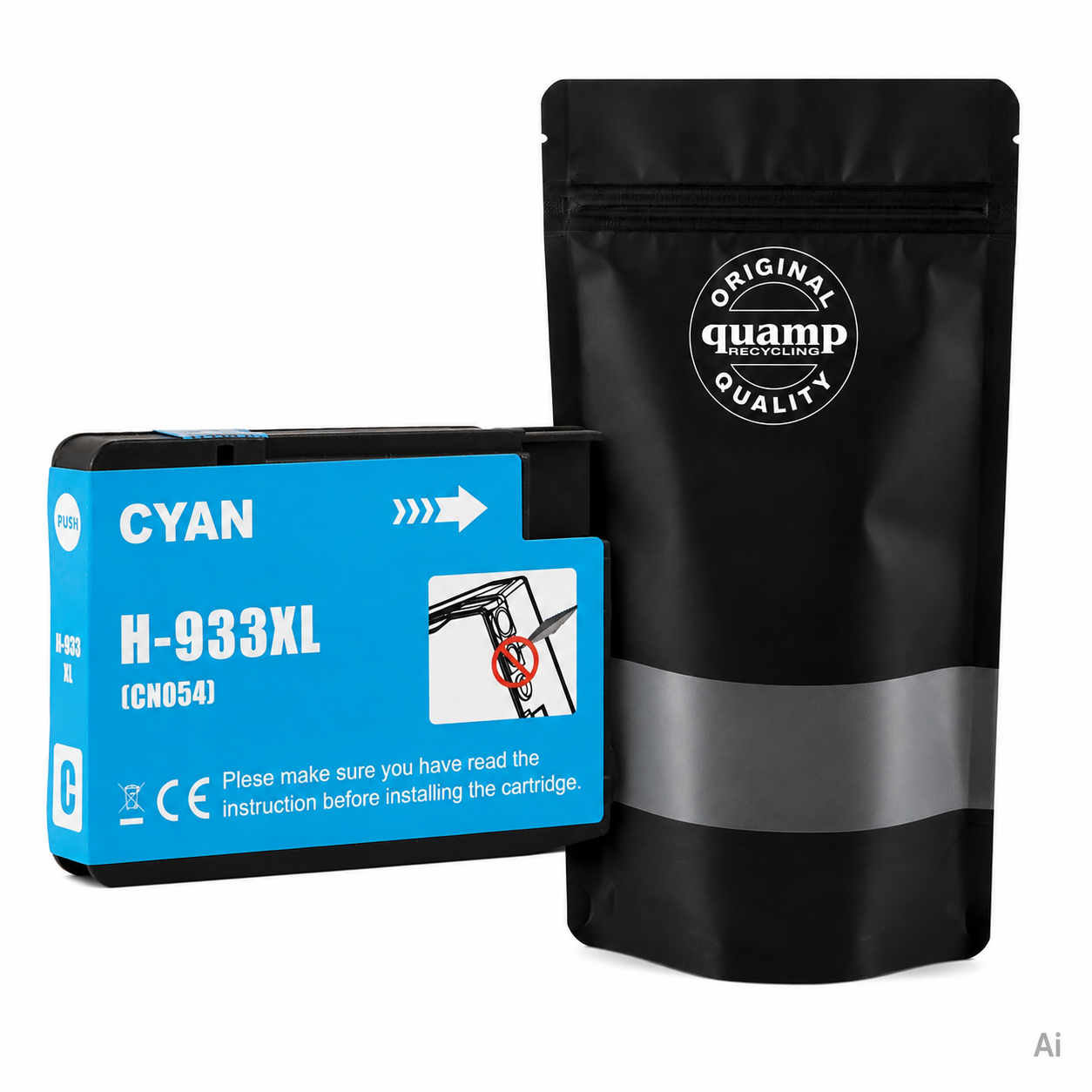 Kompatibilná atramentová náplň HP-933XC | CN054AE | cyan | 13 ml