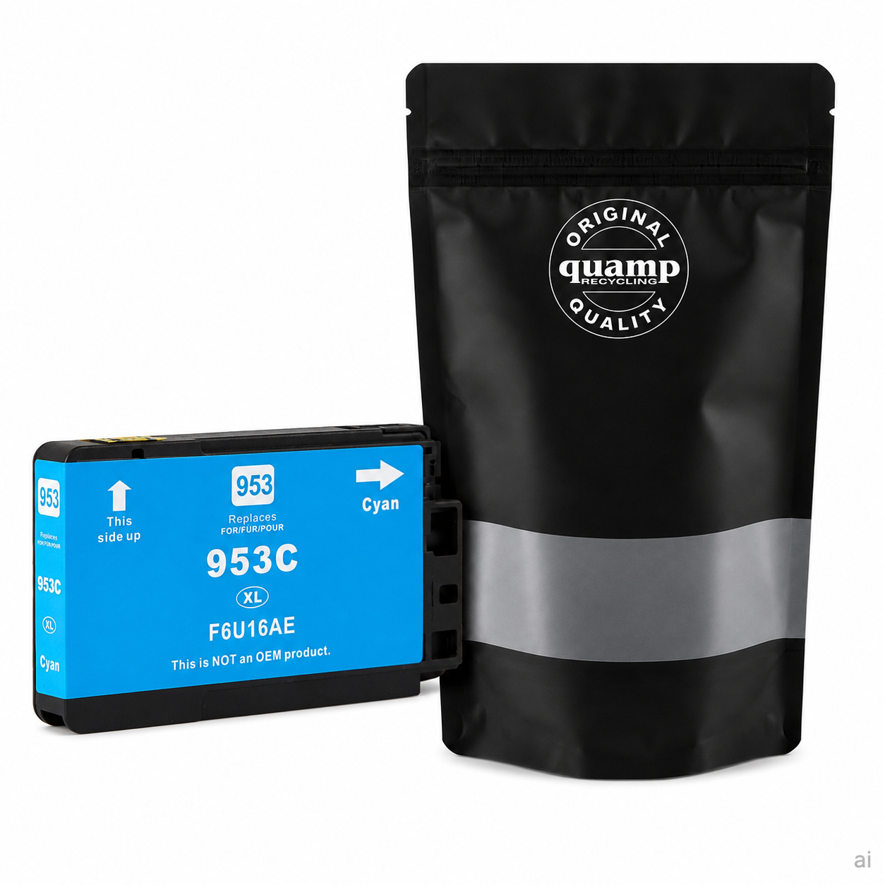 Kompatibilná atramentová náplň HP-953XC |  F6U16AE | cyan | 24 ml