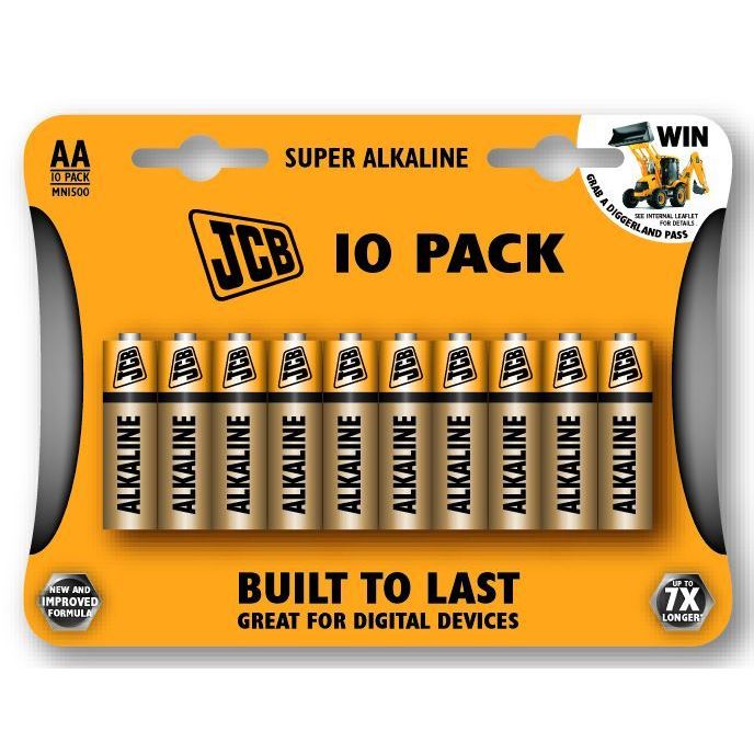 JCB SUPER alkalická batéria LR06, blister 10 ks